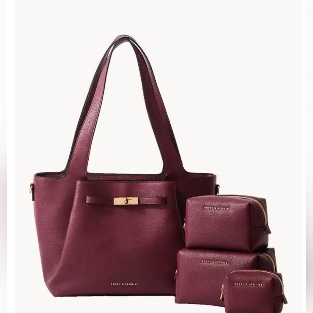 SOLD Poppy And Peonies Anniversary Tote